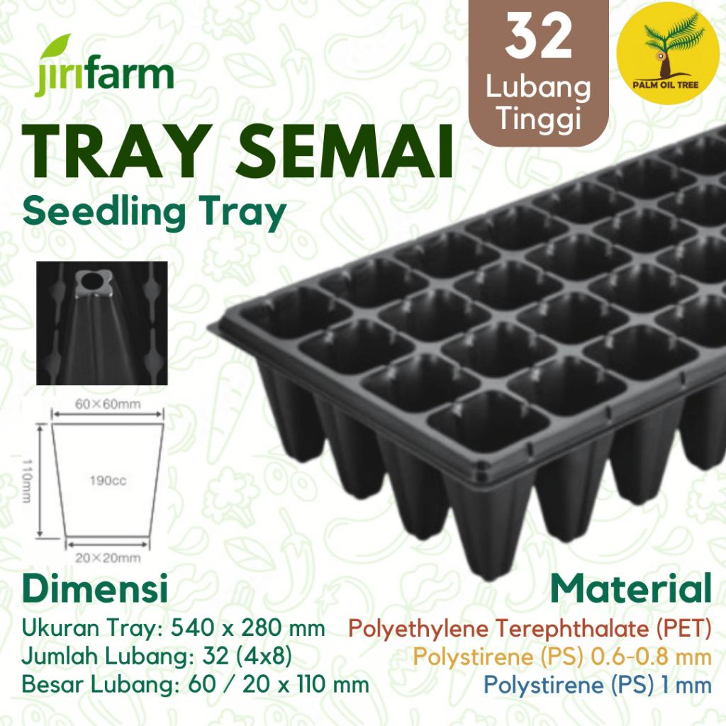 JIRIFARM - Tray semai tipe tinggi / tray semai pohon / tray semai sawit penyemaian bibit